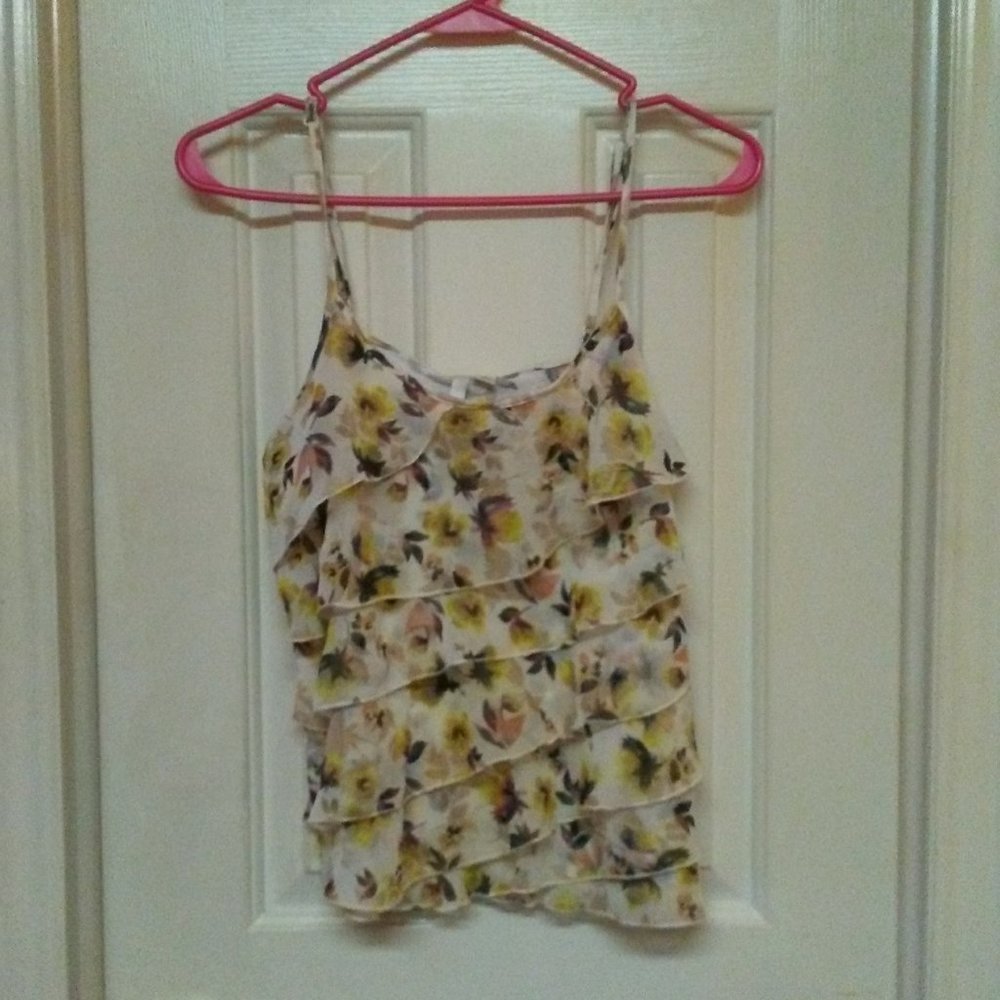 Lauren Conrad Floral Tank - Picture 1 of 7